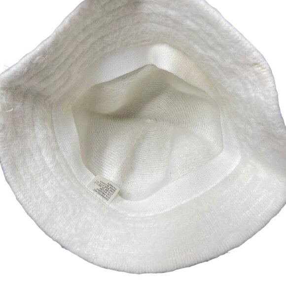 David & Young Angora Blend Bucket Hat Cream Soft Fuzzy Pull On One Size Fits All - Picture 6 of 9